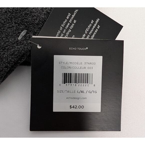 Echo New York Gray Classic Touchscreen Gloves - Picture 4 of 9